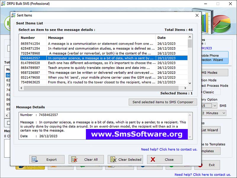 Mobile SMS Software 8.2.1.0