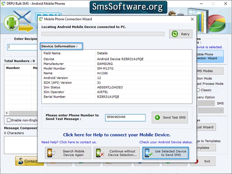 Text SMS Software Android