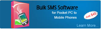 Pocket PC to Mobile Bulk SMS Software