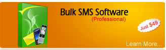 Professional Bulk SMS Software supports common GSM Phones Windows based mobile phones Pocket PC and PDA