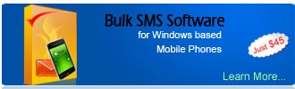 Bulk SMS Software for Windows based mobile phones, Pocket PC and PDA devices