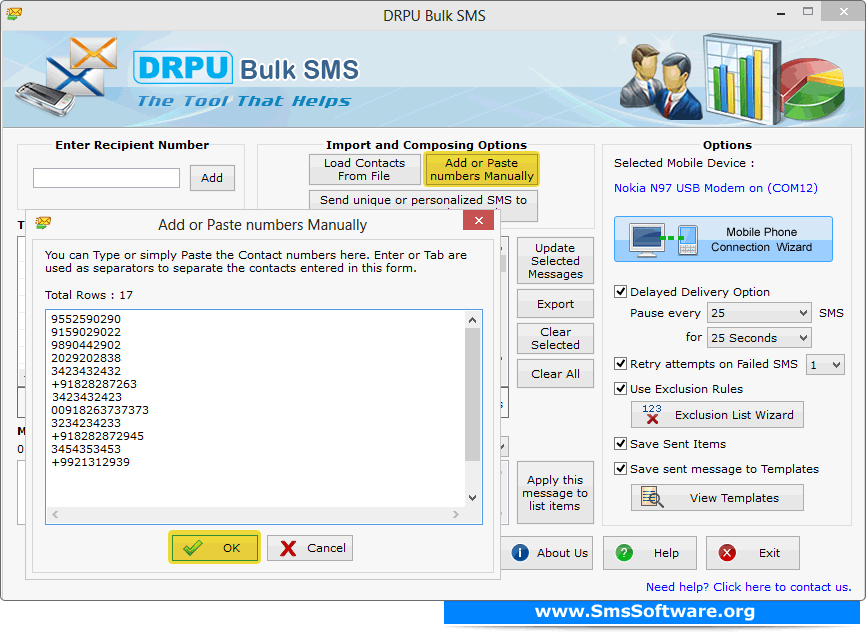 Bulk SMS Software for GSM Mobile Phones