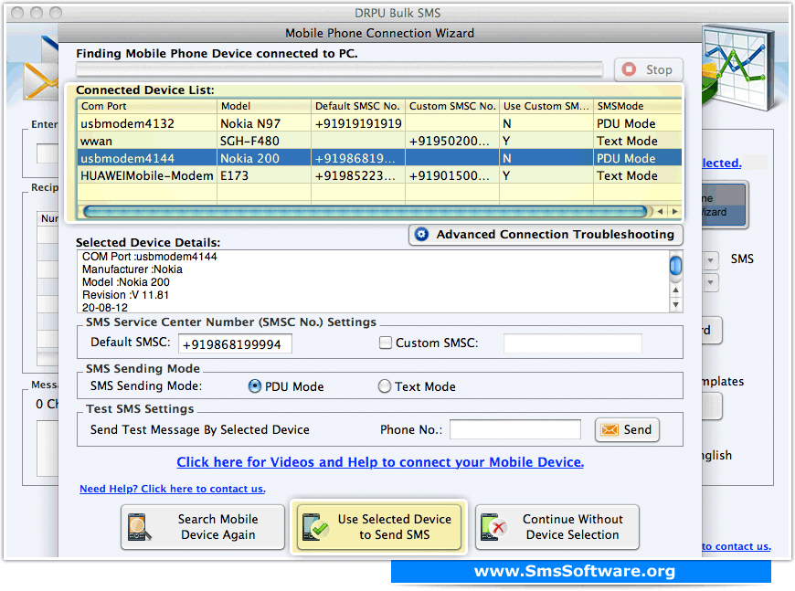 Mac Bulk SMS Software