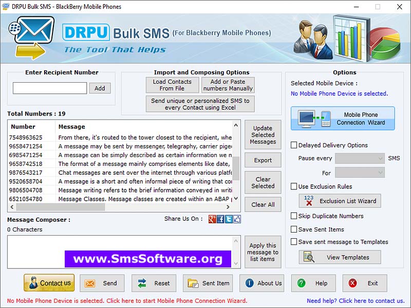 Windows 7 Online SMS BlackBerry 8.4.1 full