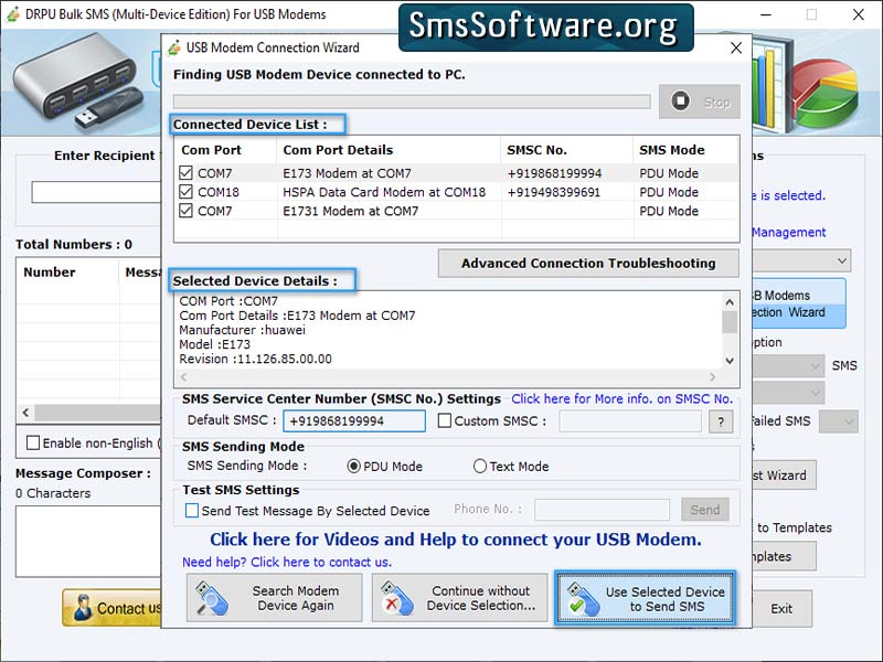 Windows 7 Bulk SMS For Multi USB Modem 8.3.6 full