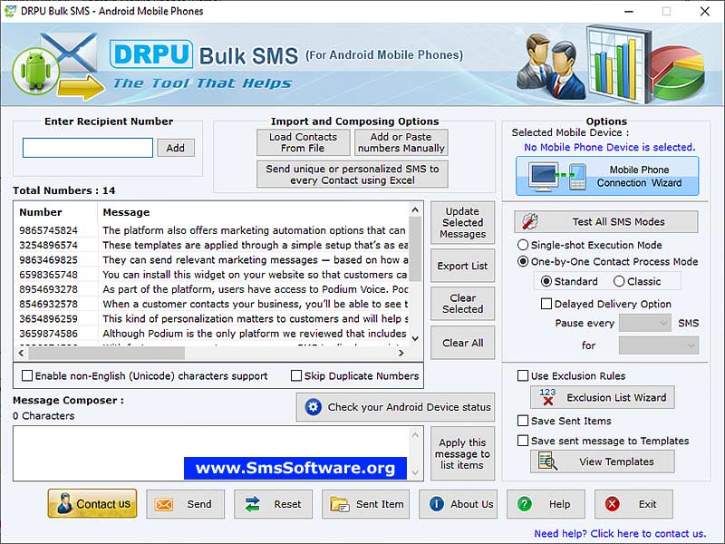 Bulk SMS Software for Android 9.1.2.3 full