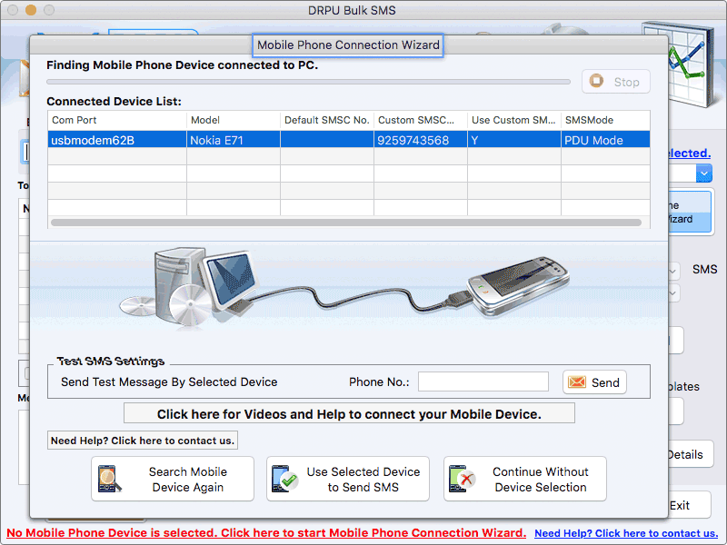 Mac OS X Bulk SMS Sending Application