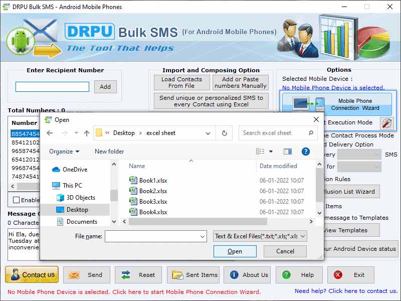 Android Bulk SMS Software, Bulk SMS Software for Android Devices, Android Mobile Bulk SMS, Android Mobile SMS Sending Software, Bulk SMS Messaging Software for Android, Android Text Messaging Application, Excel SMS Sending Using Android Devices